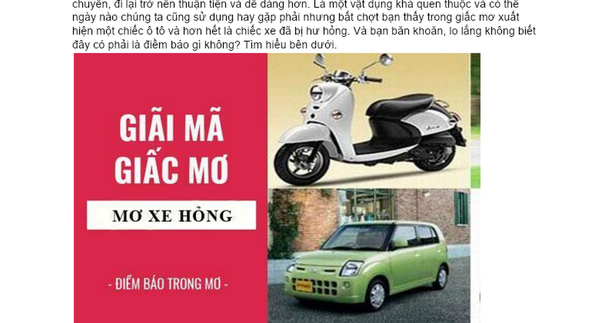 Giấc mơ thấy chạy xe đạp bị hỏng xe mang điềm báo gì?